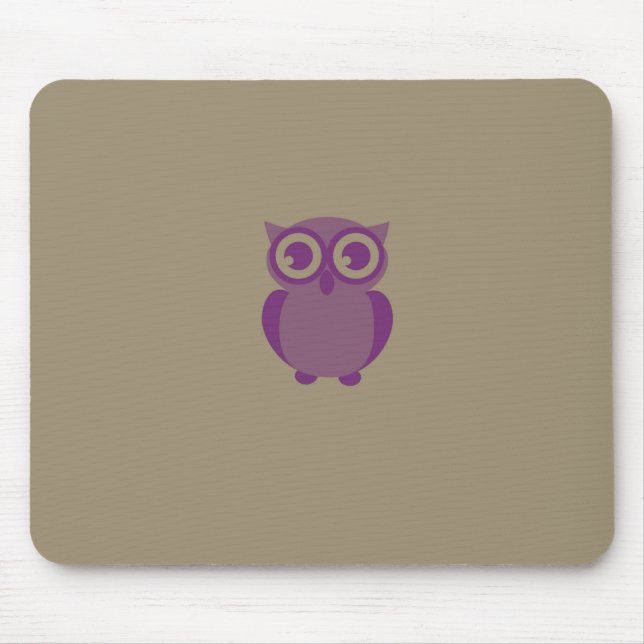 Lila Owl Mousepad (Vorne)