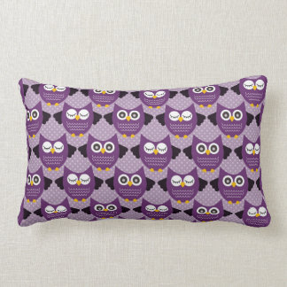 Lila Owls Lendenkissen