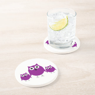 Lila Owls Untersetzer