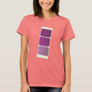 Lila Paint-Beispielkarte T-Shirt