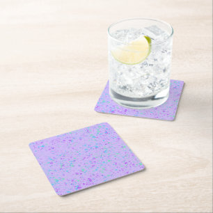 Lila Paint Spritzer Geburtstag Rechteckiger Pappuntersetzer