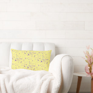 Lila Paint-Spritzer Lendenkissen
