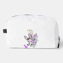 Lila Paisley-Dopp-Kit-Kulturbeutel