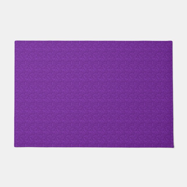 Lila Paisley Fußmatte (Vorderseite)