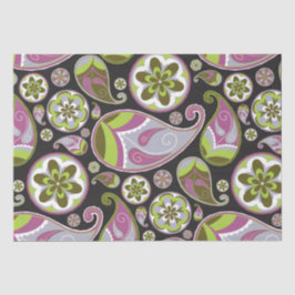 Lila Paisley-Muster Seidenpapier