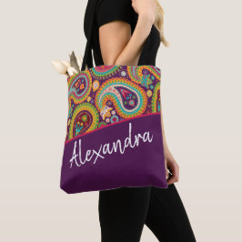 Lila Paisley Pattern Personalisiert