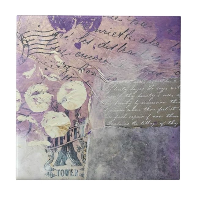 Lila Pakete - Fliese (Vorderseite)