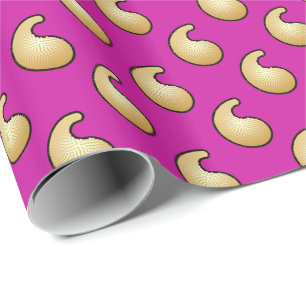 Lila Palisley Geschenkpapier