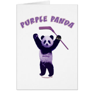 Lila Panda-Hockey-Bär