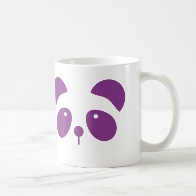 Lila Panda-Tasse Kaffeetasse (Rechts)