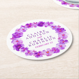 Lila Panikschaden Blume Untersetzer