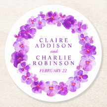 Lila Panikschaden Blume Untersetzer