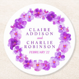 Lila Panikschaden Blume Untersetzer