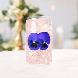 Lila Pansy Blume Dosenglas