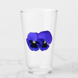 Lila Pansy Blume Glas