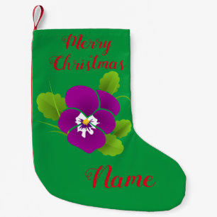 Lila Pansy Blume Thunder_Cove Kleiner Weihnachtsstrumpf