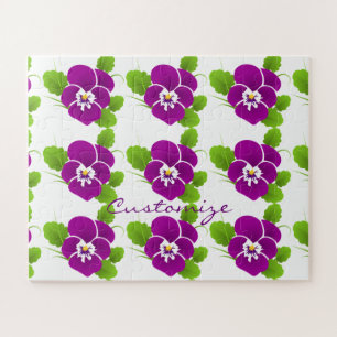 Lila Pansy Blume Thunder_Cove Puzzle