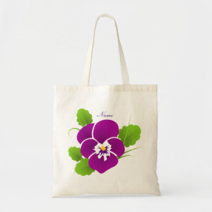 Lila Pansy Blume Thunder_Cove Tragetasche