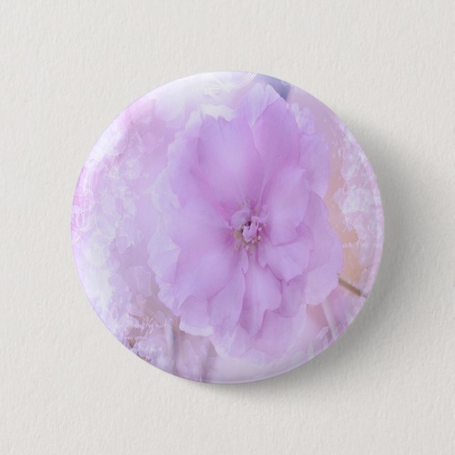 Lila Pansy Button (Vorderseite)