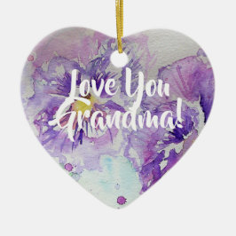 Lila Pansy Floral Liebe Ihr Oma Dekoration