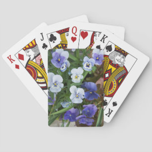 Lila Pansy Floral Playing Cards Grödnergeschenk Spielkarten