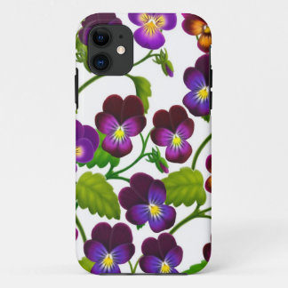 Lila Pansy-Garten-Blumen iPhone 5 Kasten Case-Mate iPhone Hülle