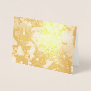 Lila Pansy Get Well Card Folienkarte