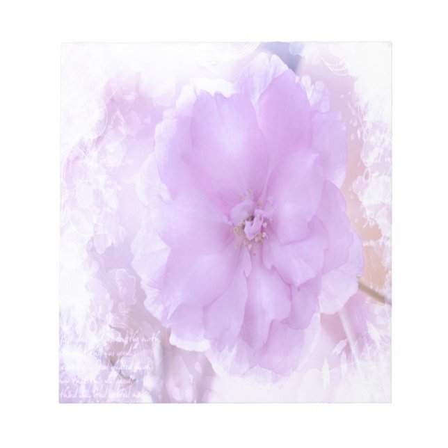 Lila Pansy Notizblock (Vorderseite)