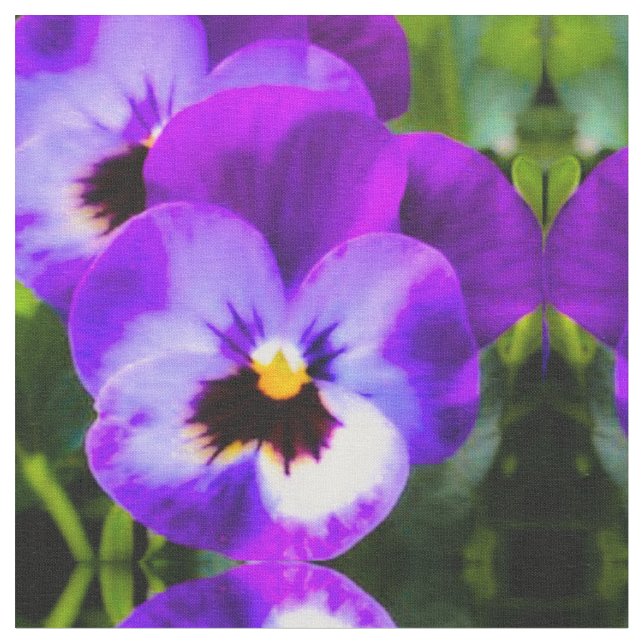 Lila Pansy Stoff (Nahaufnahme)