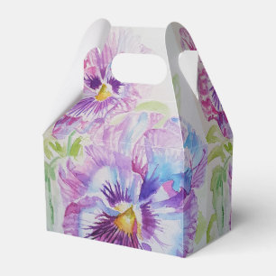 Lila Pansy Wedding Cake Gevor Box Geschenkschachtel