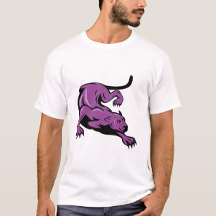 LILA PANTHER CARTOON GROSSE KATZKATZEN GROSSER JAG T-Shirt