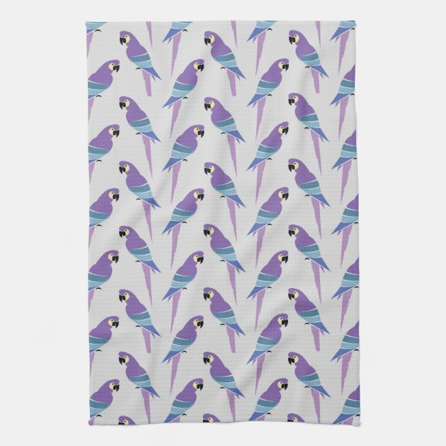 Lila Papageien Handtuch (Vertikal)