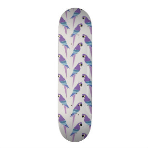 Lila Papageien Skateboard