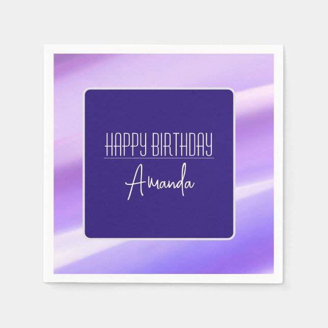 Lila Paper Napkin Serviette (Vorderseite)