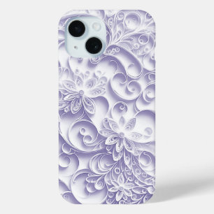 Lila Papier-Quilling-Schmetterlingsblumen-Design Case-Mate iPhone Hülle