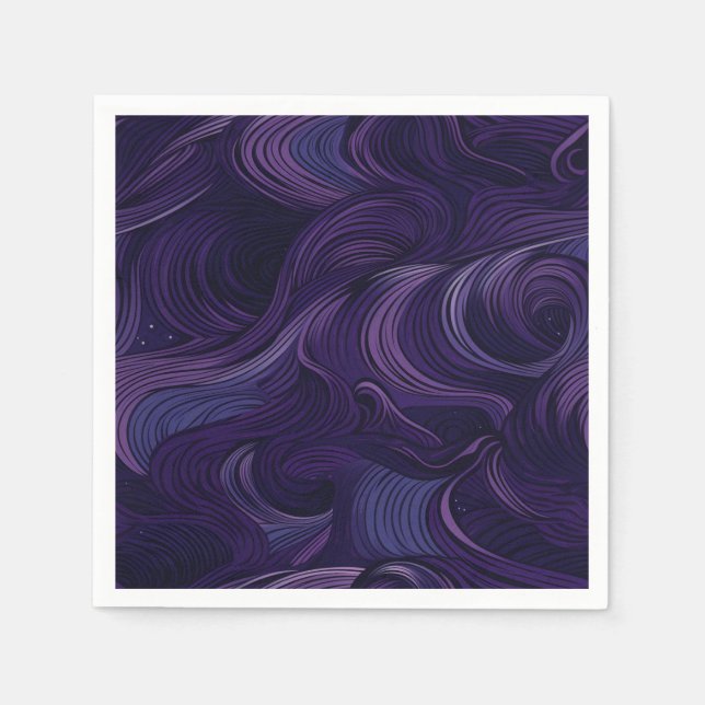 Lila Papier Serviette (Vorderseite)