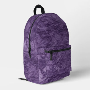 Lila Papiermuster Bedruckter Rucksack