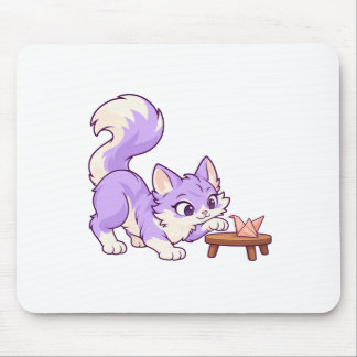 Lila Papiervogel-Mauspad Mousepad
