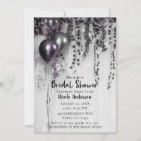 Lila Party Balloons aus Metall Ivy Brautparty