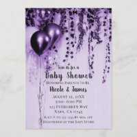 Lila Party Balloons Ivy Babydusche