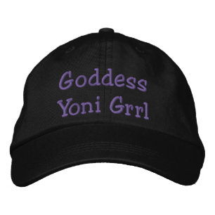 Lila Party Grrl Goddess Yoni Hat Bestickte Baseballkappe