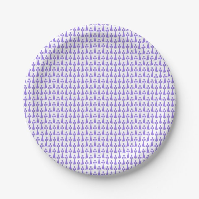 Lila Party-Hat-Paper-Teller Pappteller (Vorderseite)