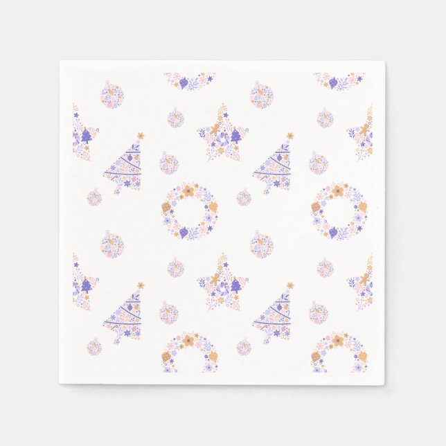 Lila Party Napkins Serviette (Vorderseite)