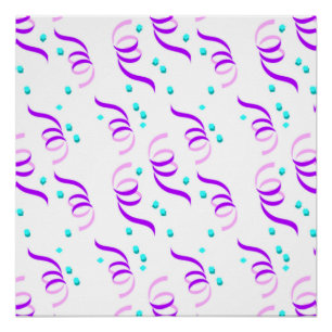 LILA PARTY RIBBONS POSTER