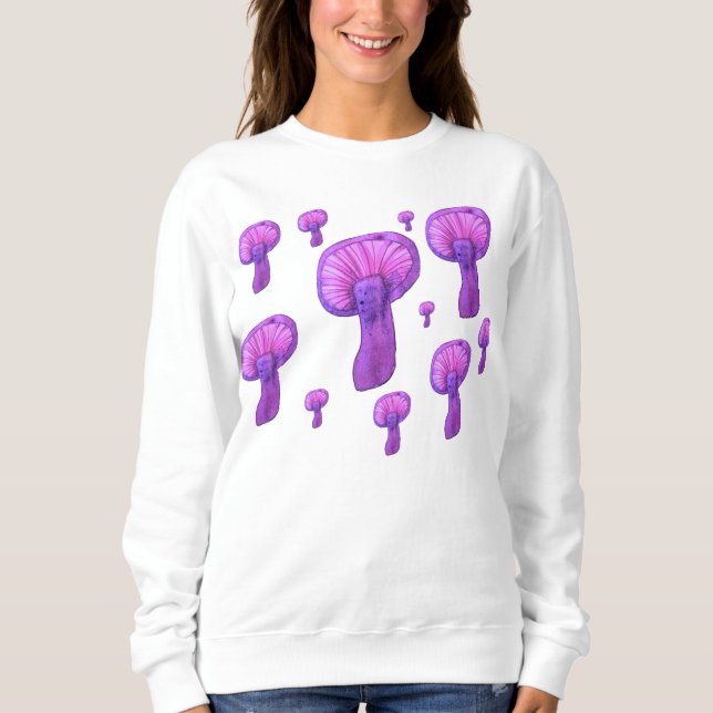 Lila Party Sweatshirt (Vorderseite)