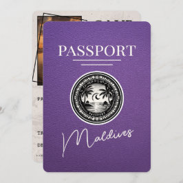 Lila Pass für Malediven Save the Date