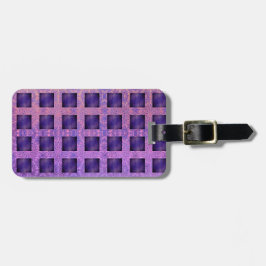 Lila Passion Boho Gitter Gepäckanhänger