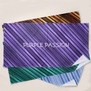 Lila Passion Diagonal gestreift Personalisiert Strandtuch