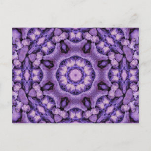 Lila Passion Kaleidoskop Postkarte