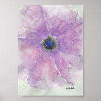 Lila Passion Leinwand Poster (12x18)